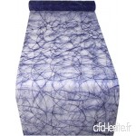 25m Sizoweb ® Original ruban de table Chemins de table décoration de table Soie fibre 30cm / 300mm - bleu  Polyester - B005XG5RPO